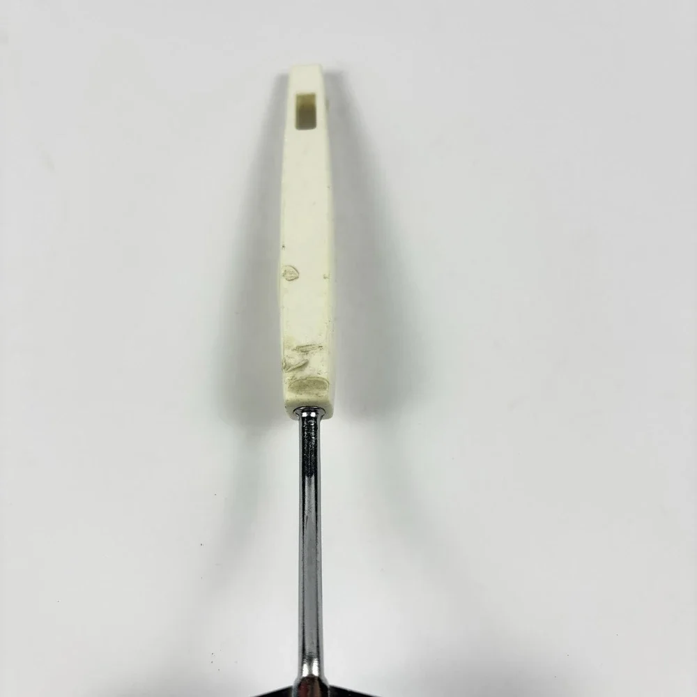 Androck Chrome Plated Slotted‎ Spatula Turner Flipper Off White Handle USA 10